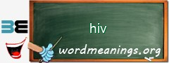 WordMeaning blackboard for hiv